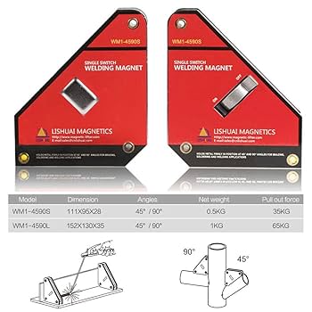 2個セット　LISHUAI 溶接ホルダー 磁石 マグネット 固定 スイッチ付 Amazon.co.jp: LISHUAI ネオジム溶接マグネットホルダー 90度